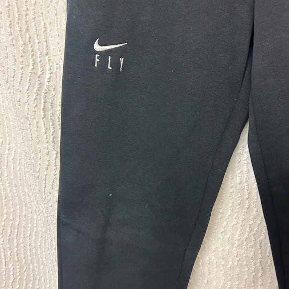 Nike Sweats Kids Size Small Black White Joggers - Picture 3 of 9